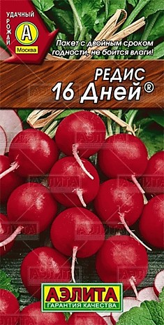 Редис 16 дней